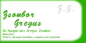 zsombor gregus business card